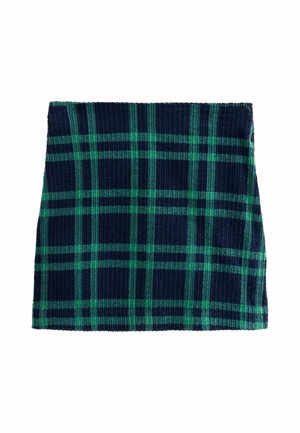 Next, CORDUROY MINI SKIRT - Minirock - navy blue green check