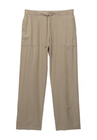 LINEN BLEND JOGGERS - Pantaloni - khaki