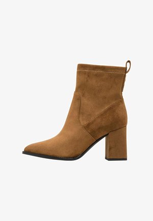Marco Tozzi, STIEFELETTE - Højhælede støvletter - camel