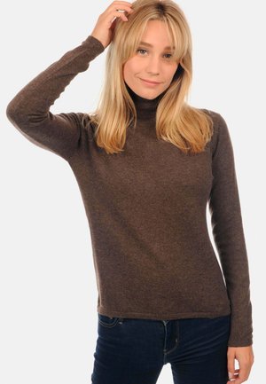 JADE - Pullover - marron chine