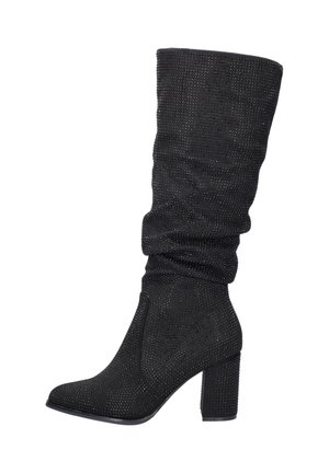 High heeled boots - zwart
