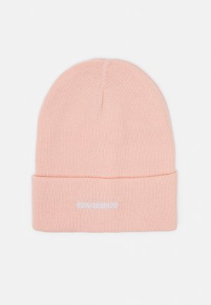 CUFFED BEANIE WITH LINEAR LOGO EMBROIDERY UNISEX - Čepice - pink haze
