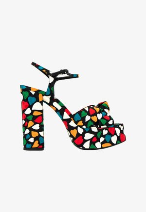 Saint Laurent, CLOTH SANDAL MULTICOLOUR - Sandales à talons hauts - multi-coloured