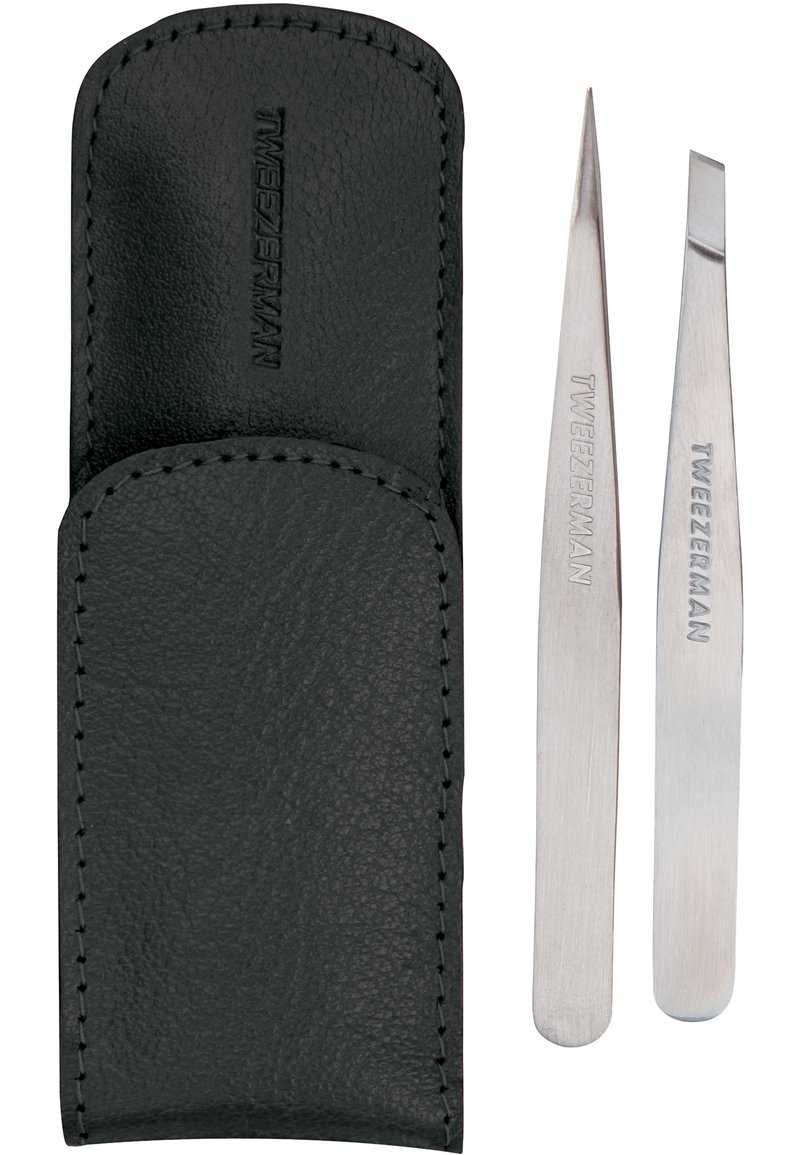 TWEEZERMAN PETITE TWEEZE SET WITH BLACK CASE Kit skincare black