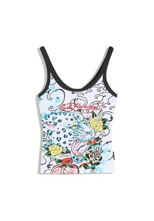 Bershka, ED HARDY TOP - Débardeur - white