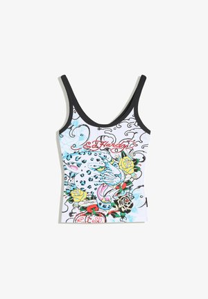 Bershka, ED HARDY TOP - Débardeur - white