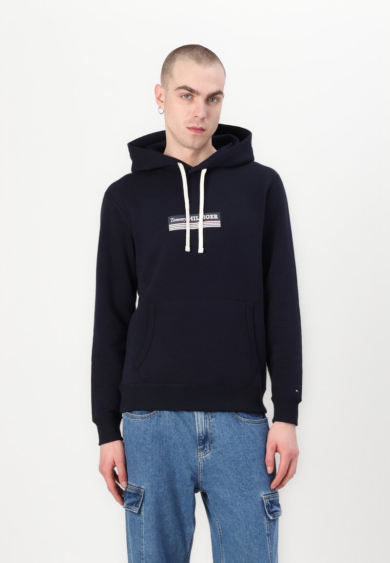 Tommy Hilfiger BOX HOODY - Sweatshirt - desert sky