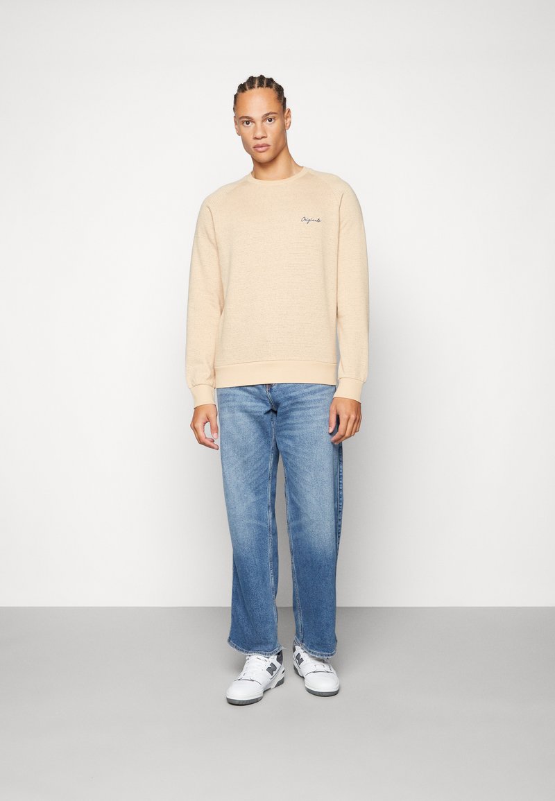 oatmeal crewneck sweatshirt