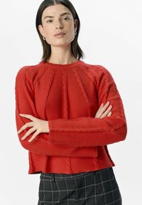 Object OBJSADIE LS RE  E AW FAIR  - Strickpullover - flame scarlet