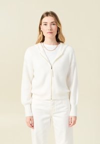 BONOBO Jeans LANGÄRMELIGE MIT KAPUZE - Cardigan - ecru