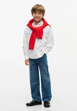 Tommy Hilfiger, TOMMY HILFIGER REGULAR FIT VARSITY OXFORD SHIRT - Camicia - white