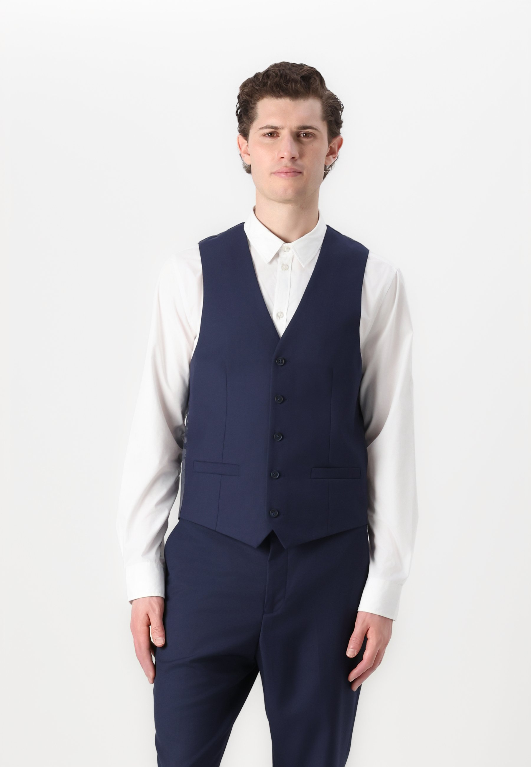 Gilet De Costume Homme Grande Taille (jusqu'à 5XL) - Col En V Classique, Sans Manches, Style Business Ou Hipster