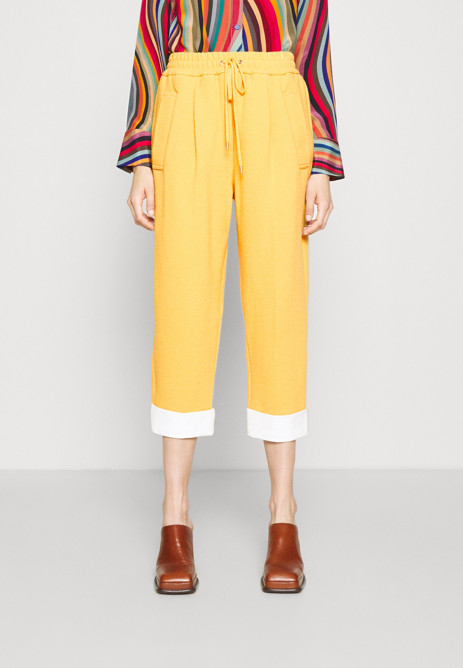 3.1 Phillip Lim UTILITY TIE WAIST CROPPED TROUSER - Pantaloni -  marigold/giallo - Zalando.it