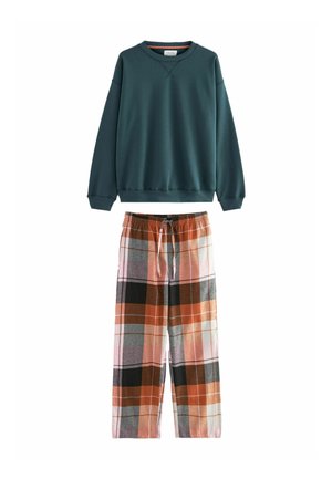 SET - Pidžaamakomplekt - teal blue check