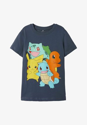POKÉMON - T-shirt med print - grisaille