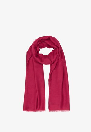 PIOMBO, SCARF WITH FRINGES. - Scarf - fuchsia
