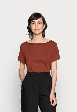 Camiseta básica - dark red