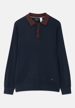 SWEATER POLO - Poloskjorter - blue