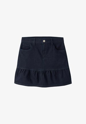 Name it, DENIM SKIRT GLITTER - Gonna a campana - dark blue denim