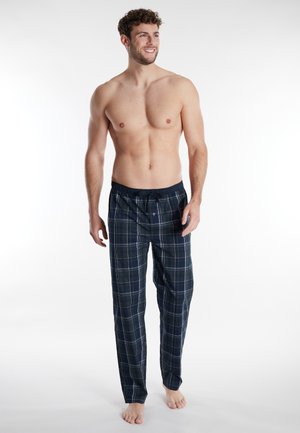 Nachtwäsche Hose - blau dunkel karo