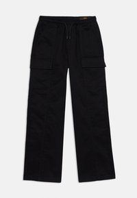 OPEN LEG CARGO PANTS KIDS TEENS UNISEX - Armijas stila bikses - black