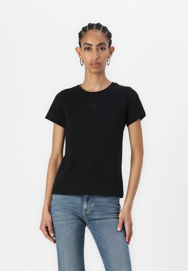 BUSSOLOTTO LOGO - Basic T-shirt - nero limousine