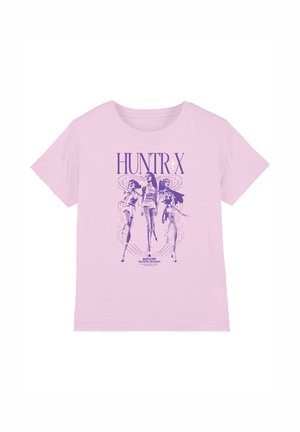NETFLIX, KPOP DEMON HUNTERS  HUNTRIX WORLD TOUR POSTER UNISEX - T-Shirt print - pink