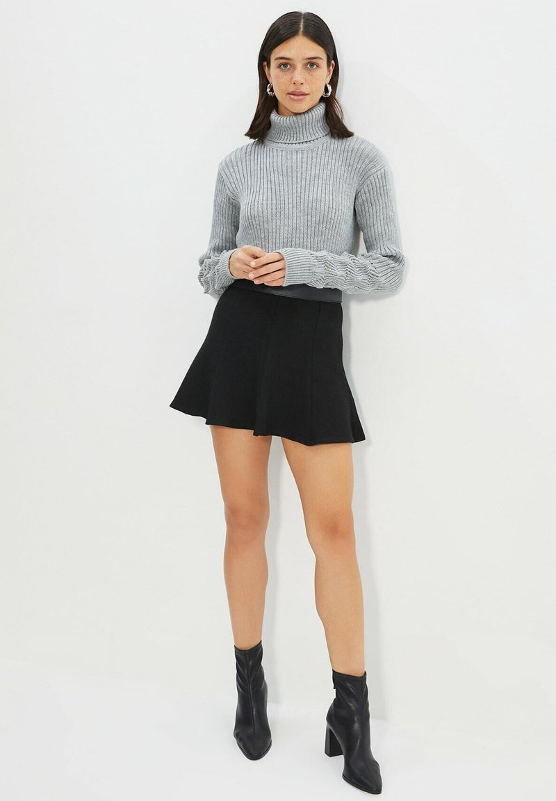 Damen Strickjacken | Trendyol Strickpullover grey/grau - FT69882 Damen Strickjacken | Trendyol Strickpullover grey/grau - FT69882