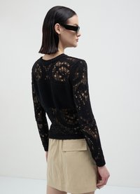 Calliope TRAFORATA EFFETTO - Strickpullover - nero