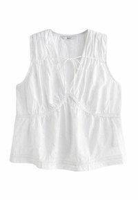 BRODERIE SLEEVELESS - REGULAR FIT - Blouse - white