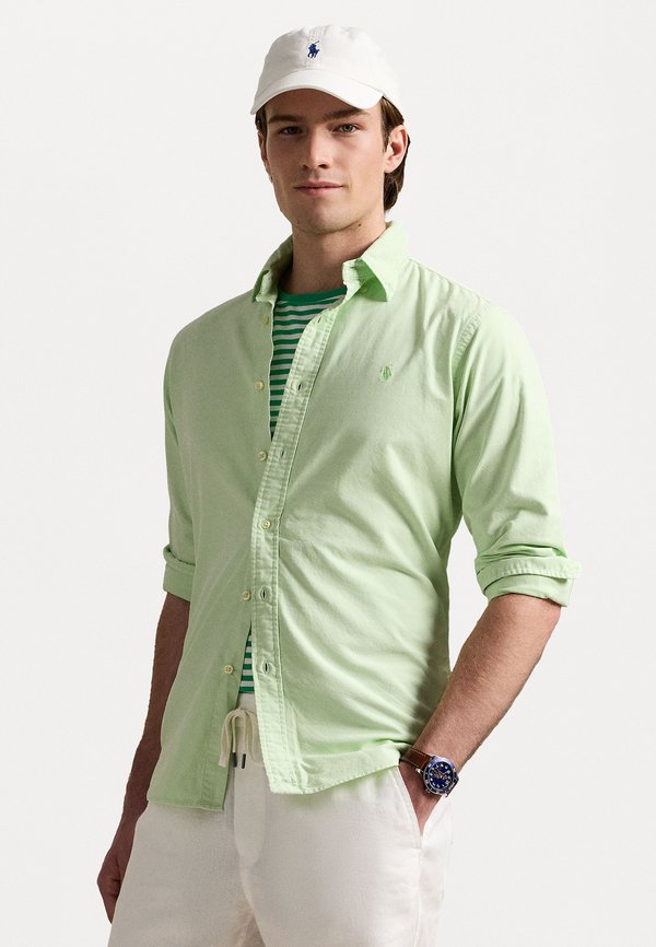 CUSTOM FIT MINERAL DYED OXFORD SHIRT - Shirt - leaf