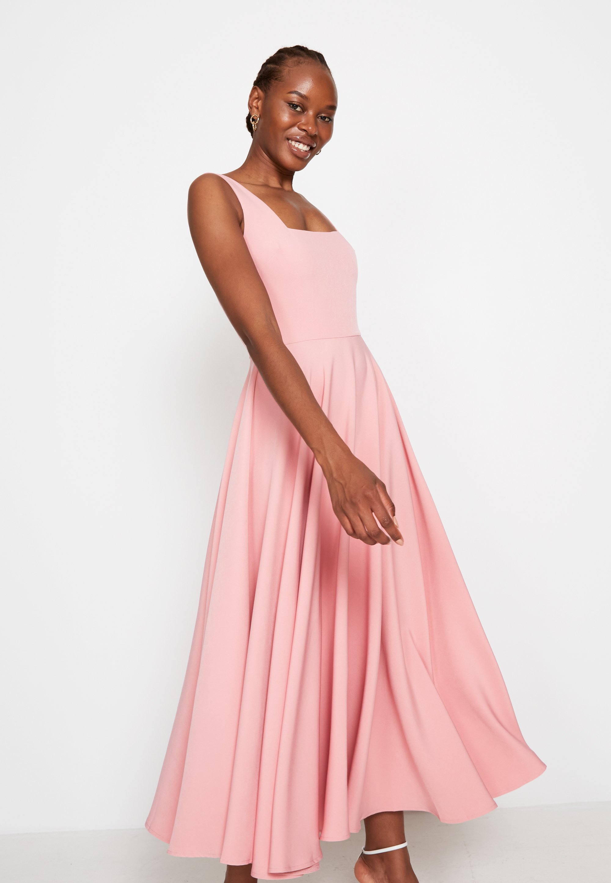 True Violet SQUARE NECK FLARE MAXI - Vestito estivo - rose/fuxia -  Zalando.it