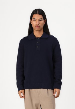SLHJAKOB RELAXED - Topper langermet - navy blazer