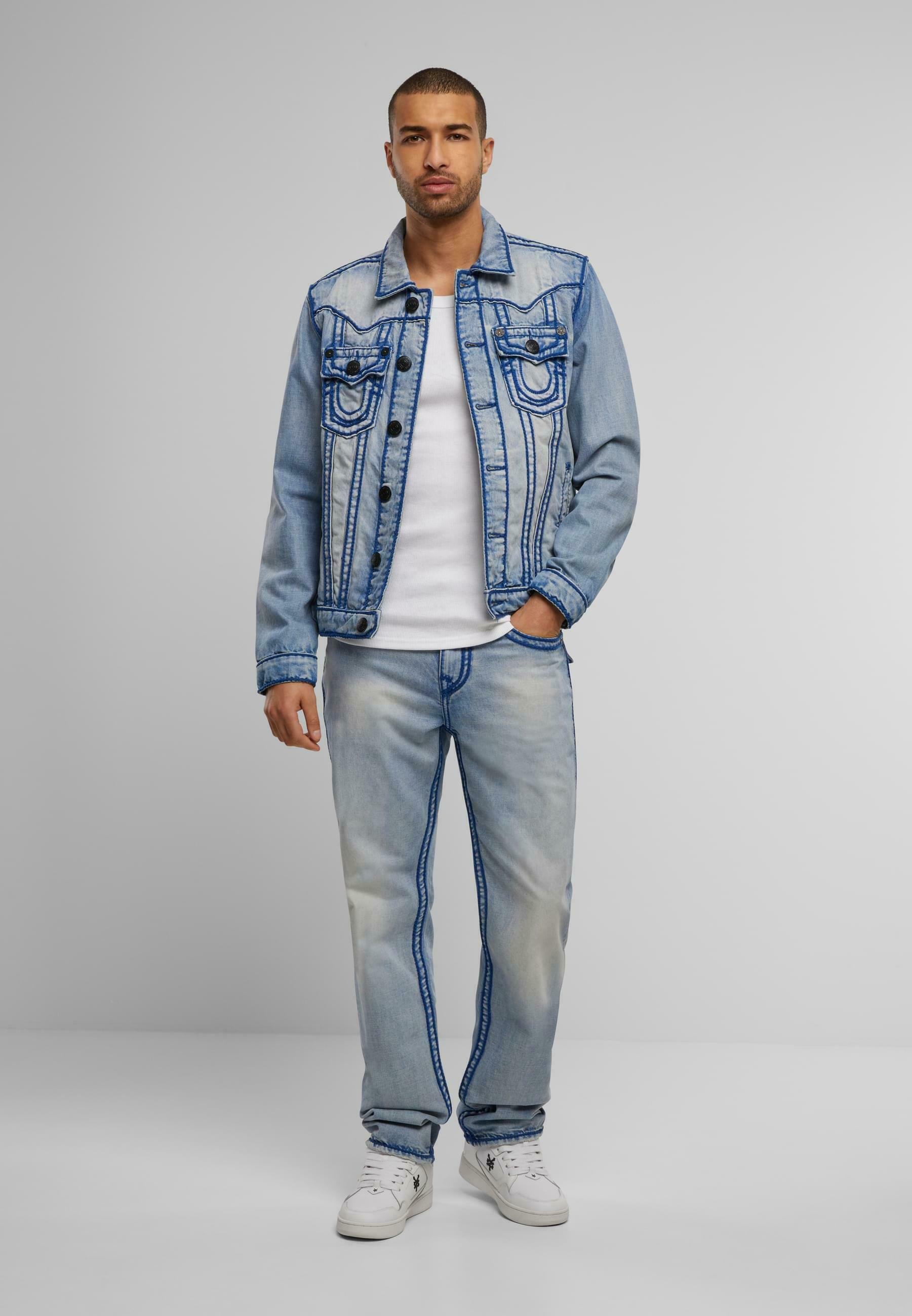 パンツ true religion ricky denim W29 True Religion RICKY - Jeansy Straight Leg/jasnoniebieski
