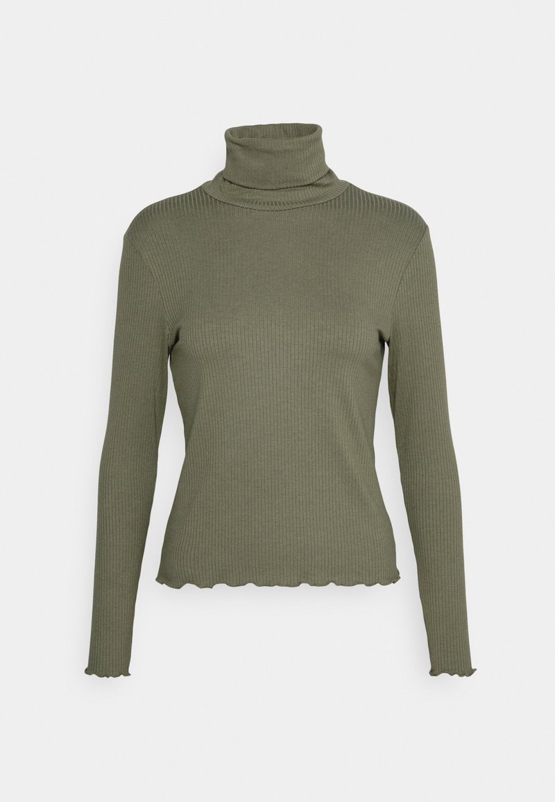 Pieces Petite Longsleeve donkergroen