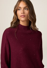 Oltre PAILLETTES - Maglione - bordeaux