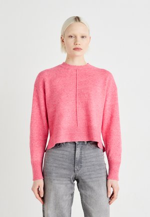 PCMALOU ONECK CUTLINE  - Strikkegenser - pink lemonade melange