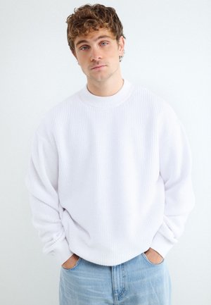 Balmohk, Pullover Crew Neck - Strickpullover - white