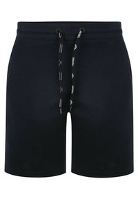 Marineblå sportsshorts med elastisk talje, justerbar snor og sidelommer. Fremstillet af blødt, letvægtsstof.