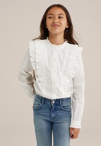 WE Fashion Košilová halenka  - white