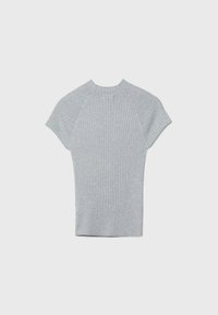 Stradivarius WITH CAP SLEEVES  - Základné tričko - grey