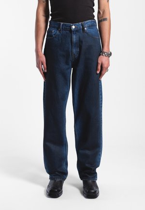 OMAR - Straight leg jeans - stream black coat