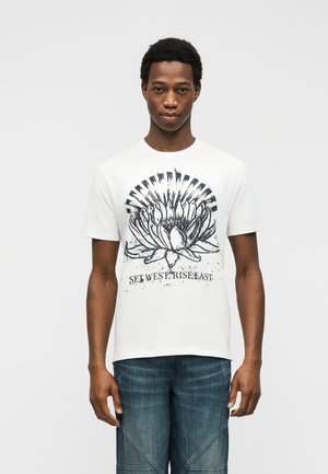 SUNRISE LOTUS TEE - T-shirts print - pure white