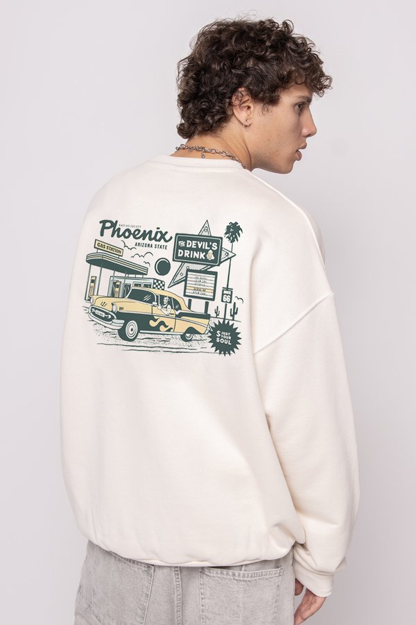 CREW GAS STATION UNISEX - Sweatshirt - ivory