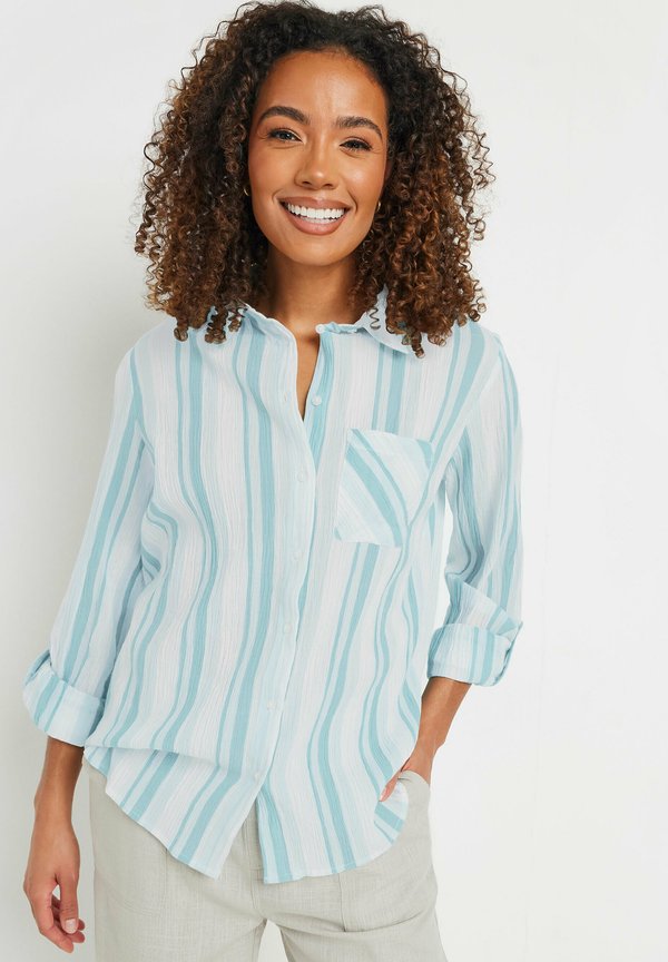 STRIPE TAB SLEEVE - Hemdbluse