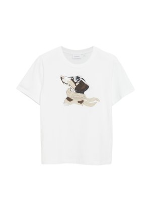 comma, T-SHIRT - T-shirt con stampa - weiß
