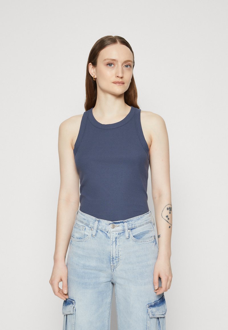 GAP - HIGH NECK TANK - Débardeur - deep sailor blue, Agrandir