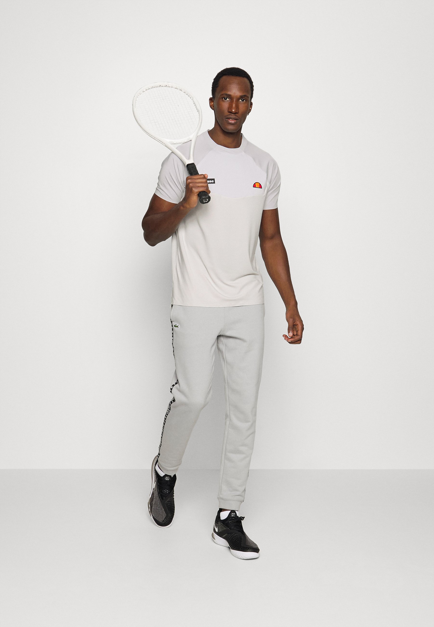 Ellesse MAESTRO TEE - T-shirt print - light grey/lichtgrijs - Zalando.nl