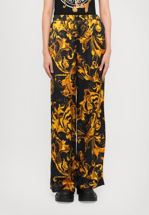 Pantaloni - black/gold coloured
