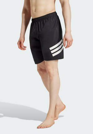 STRIPES INCH - Swimming shorts - black   white